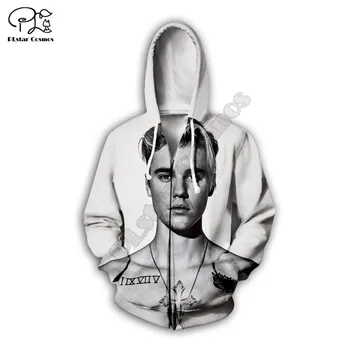 Moda Justin Bieber hoodies 3D baskılı Kazak Hoodie Harajuku Sonbahar Streetwear kadın düşmanı erkekler Rahat Eşofman tarzı-3