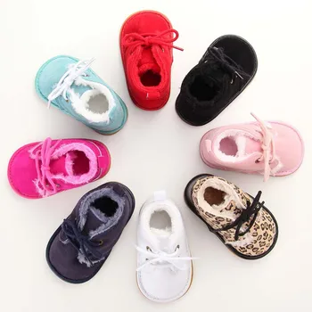 Moda Kış Bebek Ayakkabı Erkek Kız Bebek Yumuşak Taban Ilk Yürüyüşe Toddle Kaymaz Sıcak Sonw Çizmeler Yenidoğan Nefes Prewalker