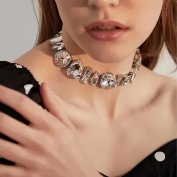 Moda takı birthstone doğal su damlası kolye kolye mücevher mücevher kristal DIY göz alıcı kadın kolye düğün takısı