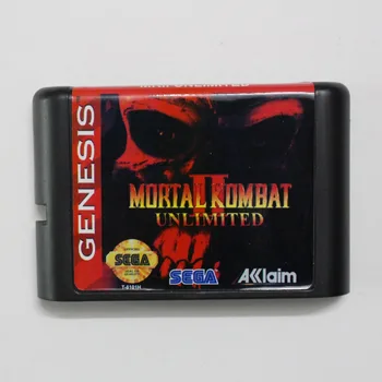 Mortal Kombat II Sınırsız 16 bitlik MD Oyun Kartı Için Sega Mega Sürücü Genesis