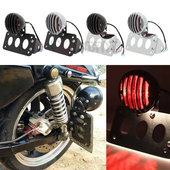 Motosiklet ayarlanabilir kuyruk ışık yan dağı plaka braketi Harley demir 883 1200 XL883 XL1200 Chopper Bobber