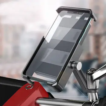 Motosiklet Bisiklet 360 ° Dönen Cep telefon tutucu Gidon dikiz aynası Kolu Destek Standı SmartPhone Bisiklet Bisiklet Braketi