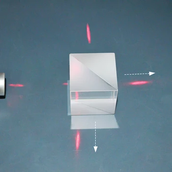Optik Cam Küp Dikroik Dispersiyon ışın ayırıcı Prizma Bölme Oranı 50: 50 Spektrometre Deneyi Prizma