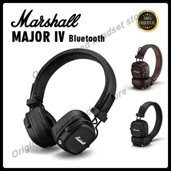 Orijinal Marshall MAJOR IV kablosuz bluetooth Kulaklıklar Derin Bas Katlanabilir Pop Rock retro Müzik Klasik Kulaklık mikrofon Kulaklık