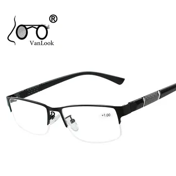 Paslanmaz Çelik okuma gözlüğü Diopters ile erkek Gözlük Gafas de Lectura Hipermetrop Gözlük Çerçeveleri Kadın Erkek +1 1.5