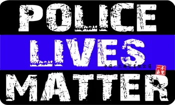 POLİS LİVES MATTER Vinil Çıkartması / Tampon Sticker Off Road ABD İnce Mavi Çizgi