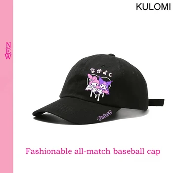 Sanrio Kuromi Kawaii Karikatür Şapka Erkekler ve Kadınlar güneş şapkası beyzbol şapkası Öğrenciler Vahşi Sevimli Trend Ortak Kap
