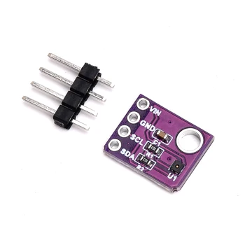 SHT40 Sıcaklık Nem Sensörü Modülü Mikrodenetleyici IIC I2C Breakout Hava 3.3 V-5V Uyumlu Arduino için Pin Başlığı ile
