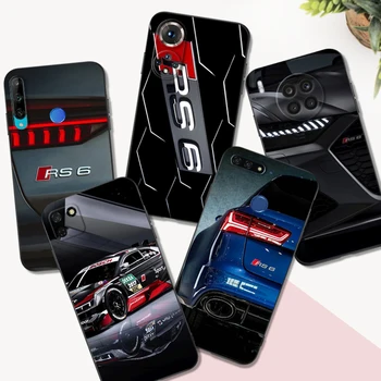 Siyah tpu Kılıf Onur 8a Başbakan 8s 9 10X Lite 9A 9C 9X Premium Pro 9S Kılıf Kapak Lüks Popüler A-Audi RS Spor Araba