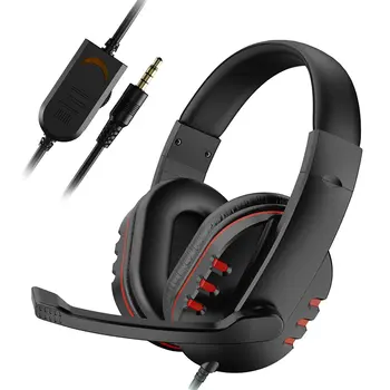 Sıcak 3D stereo kulaklıklar PC Oyun Aşırı Kulak Güçlü Bas Oyun mikrofonlu kulaklıklar Cep Telefonu Oyun Kulaklık PS4
