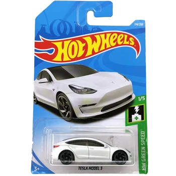 Sıcak Tekerlekler 1: 64 Araba TESLA MODELİ 3 S X Collector Edition Metal pres döküm model arabalar Çocuk Oyuncakları Hediye