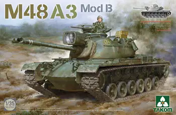 TAKOM 2162 1/35 ölçekli M48A3 Mod B Montajlı Tank Modeli