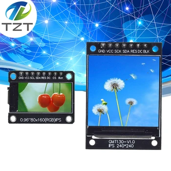 TFT Ekran 0.96 / 1.3 inç IPS 7 P SPI HD 65 K Tam Renkli LCD Modülü ST7735 / ST7789 Sürücü IC 80*160 240*240 (OLED değil)