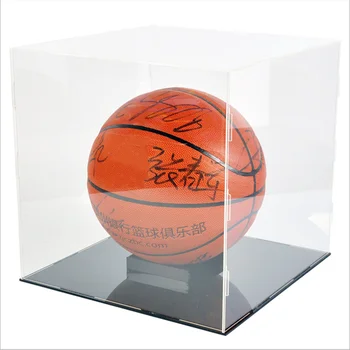 Toz geçirmez Vitrin Basketbol Koruma Çantası Kutuları Konteyner 30x30x30cm