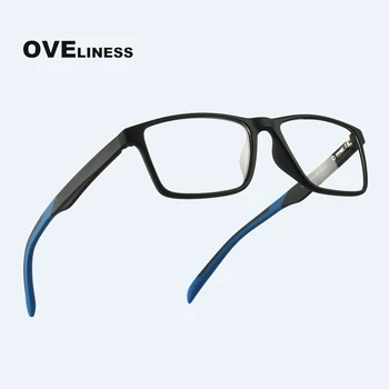 TR90 gözlük çerçevesi erkekler miyopi Reçete bilgisayar gözlük çerçeveleri kadınlar Ultra hafif kare gözlük çerçeveleri erkekler için gözlük