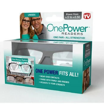 Ucuz TV yaşlı ınsanlar plastik çerçeve ılerici multifokal bir güç okuma gözlüğü Otomatik Ayarlama Bifokal Gözlük+50 + 250