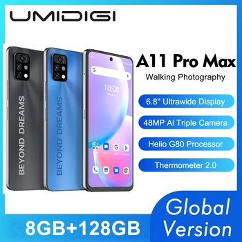 UMIDIGI A11 Pro Max Cep Telefonu 8GB 128GB Android 11 6.8 