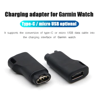 USB C şarj adaptörü Veri Kablosu Kablosu Garmin Fenix6 / 6s Fenix5 Fenix5 Artı Fenix 5X Vivoactive 3 Saat Tipi C Şarj Dönüştürücü
