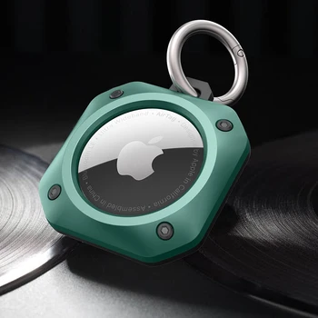 Uyumlu Apple AirTag Durumda Anahtarlık TPU + PC Cilt Koruyucu Kapak Aksesuarları için Anahtarlık Köpek veya Kedi Yaka Bulucu GPS