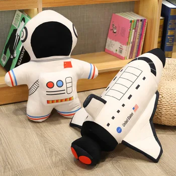 Uzay Astronot peluş oyuncaklar Uzay Roket Benzersiz Uzay Gemisi Oyuncak dolgu yastık Oyuncak çocuklar için doğum günü hediyesi Güzel Ev Dekor
