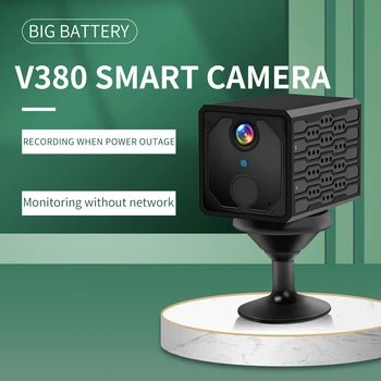 V380 PRO ANYKA Mini Kamera Küçük Kare Kamera Ucuz WİFİ Ev Taşınabilir Gizli Casus HD 720P Hareket Algılama Otomatik IR Gece Görüş