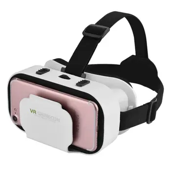 VR Shinecon 5 0 3D SC-G05A gözlük VR Filmler Oyunlar kulaklık için iPhone için Samsung sanal gerçeklik kask
