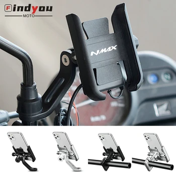 YAMAHA NMAX için N-MAX 155 NMAX125 2015-2020 Motosiklet Gidon Dikiz Aynası Cep Telefonu Tutucu GPS standı braketi