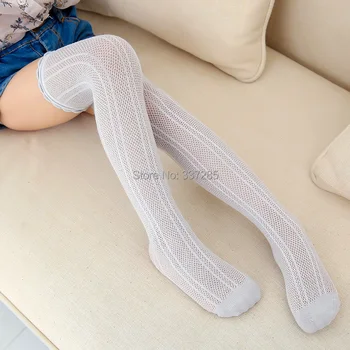 Yaz erkek örgü anti-sivrisinek çorap bebek kız çocuklar Diz Üzerinde Çorap prenses Karikatür ayak bileği kısa diz üstü çorap çocuk için