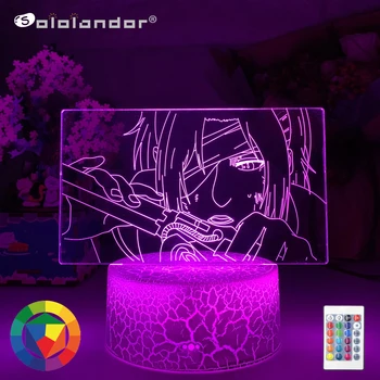 Yeni Anime 3d lamba Titan Askı Zoe ışık yatak odası dekorasyon çocuklar Hediye Titan LED gece Lambası Askı Zoe