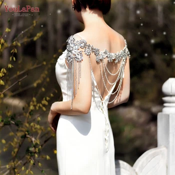 YouLaPan SG23A Düğün Omuz Kapak Zarif Kadın Düğün Şal Gelin Aksesuarları Pelerin Akşam Elbise A-line Düğün Aksesuarla