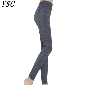 YSC 2021 kış Sıcak satış Yeni stil Anı Kaşmir sıcak pantolon Örme Uzun Saf renk Tayt Yüksek Kaliteli Orta kalınlıkta