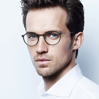 ZENOTTIC 2021 Yuvarlak Titanyum Gözlük Çerçevesi Erkekler için Marka Retro Optik Gözlük Çerçevesi Gözlük Sahte Gözlük Erkekler Aksesuarları