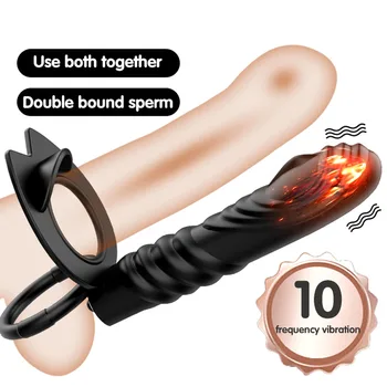 Çift Penetrasyon Penis Strapon Dildo Vibratör Yetişkin 18 Seks Oyuncakları Kadın Çiftler İçin Anal Pussy Masturbator Titreşimli Lezbiyen İçin