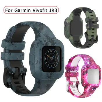 Çocuk saat kayışı Garmin Vivofit İçin JR3 Silikon Yumuşak Bilek Bandı Bilezik Smartwatch Çocuk Kordonlu Saat Aksesuarları