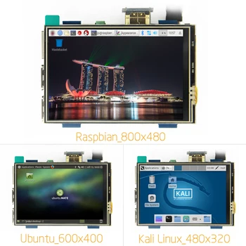 3.5 inç LCD HDMI USB Dokunmatik Ekran Gerçek HD 1920x1080 LCD ekran Py Ahududu 3 Model B / Turuncu Pi (Oyun Video)MPI3508